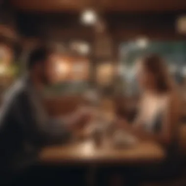 Communicating for Connection A couple enjoying a conversation in a cozy café