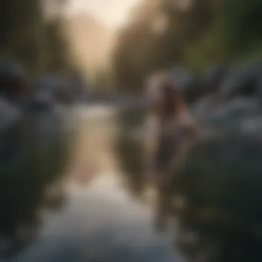 The Journey of Self-Discovery A reflection of self-discovery in a calm water scene