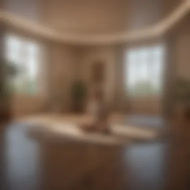 Creating a Peaceful Atmosphere A tranquil room with soft lighting ideal for meditation
