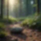 A serene landscape promoting mindfulness