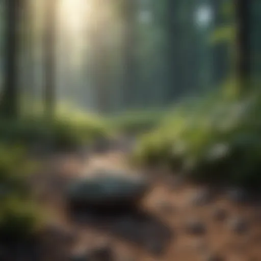 A serene landscape promoting mindfulness