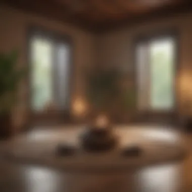 Creating an Inviting Meditation Environment A serene meditation space with soft lighting and calming decor