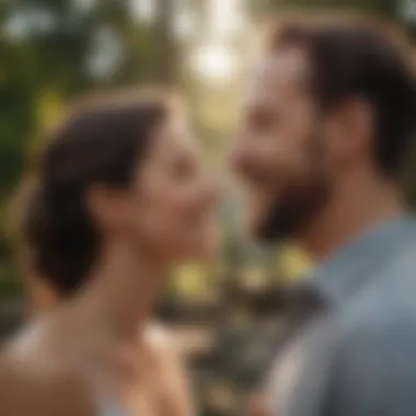 A shared moment of joy between partners