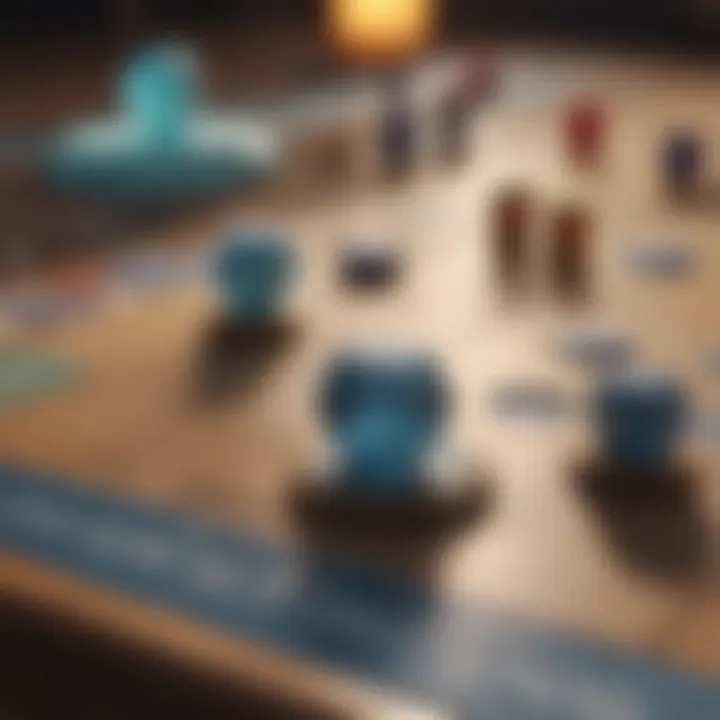 An assortment of calming board games