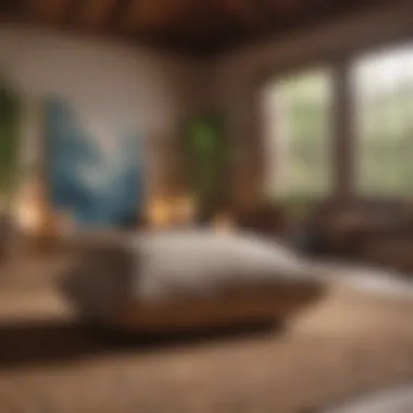 Creating Your Sanctuary: A Retreat for the Mind A tranquil space with meditation cushions and soft lighting
