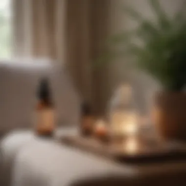Using Aromatherapy for Better Sleep Calming aromatherapy setup on bedside table