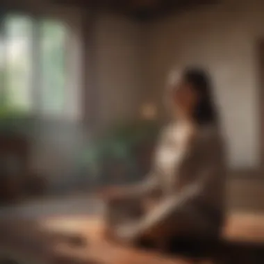 Mindfulness and Meditation An illustration of mindfulness and meditation