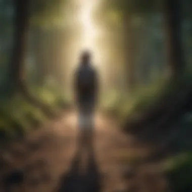 Illustration of Personal Growth Journey Illustration of personal growth journey
