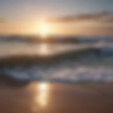 Waves of Tranquility Gentle waves lapping the shore at sunset