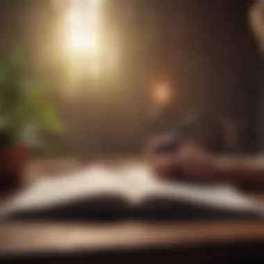 The Power of Journaling for Personal Growth A thoughtful individual journaling their thoughts