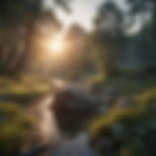 A serene landscape promoting mental clarity