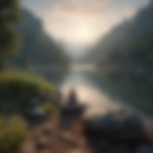 A serene landscape symbolizing inner peace