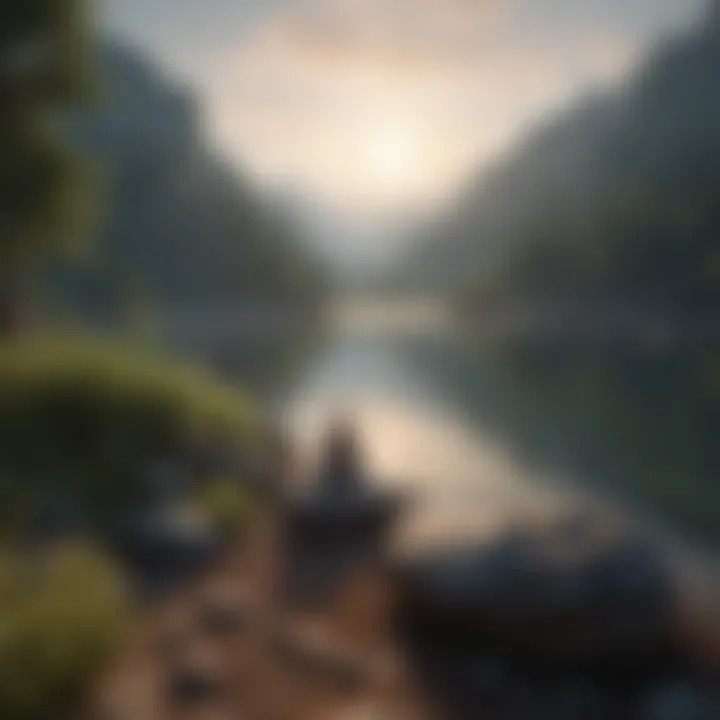 A serene landscape symbolizing inner peace
