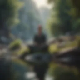 A serene landscape representing inner peace