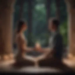 Captivating romantic setting