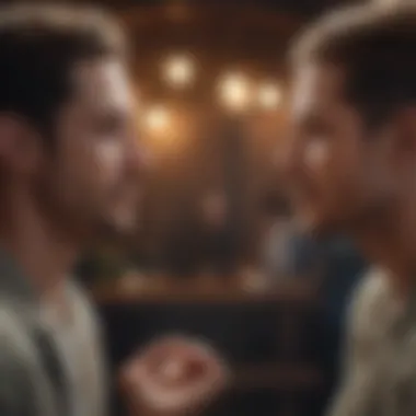 Engaging conversation between two individuals