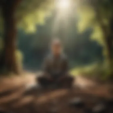 The Power of Meditation A person meditating in a tranquil setting
