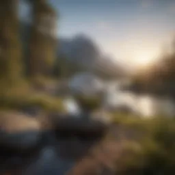 A serene landscape representing emotional healing