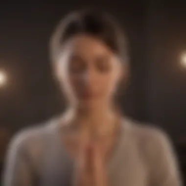 Embracing Mindfulness A person meditating to embrace mindfulness