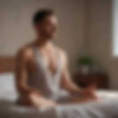 Embracing Calmness Through Meditation Calm individual practicing meditation