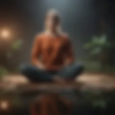 A calming scene representing the benefits of meditation