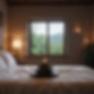 Setting the Mood with Soft Lighting Soft lighting enhancing the meditation atmosphere