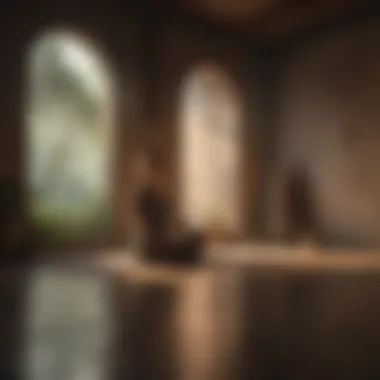 Creating a Tranquil Space for Meditation Peaceful meditation setting with soft lighting