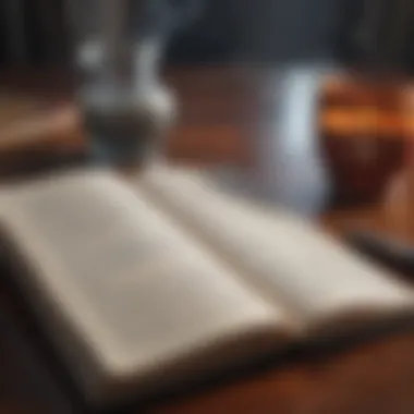 Journaling Insights for Meditation Practice An open notebook with meditation notes and reflections