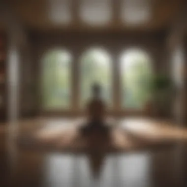 Calm Space for Personal Meditation A peaceful room setup for self-reflection