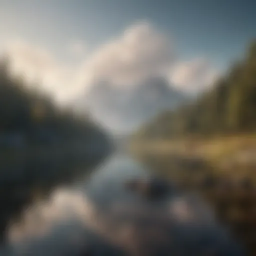 A serene landscape representing tranquility and peace of mind