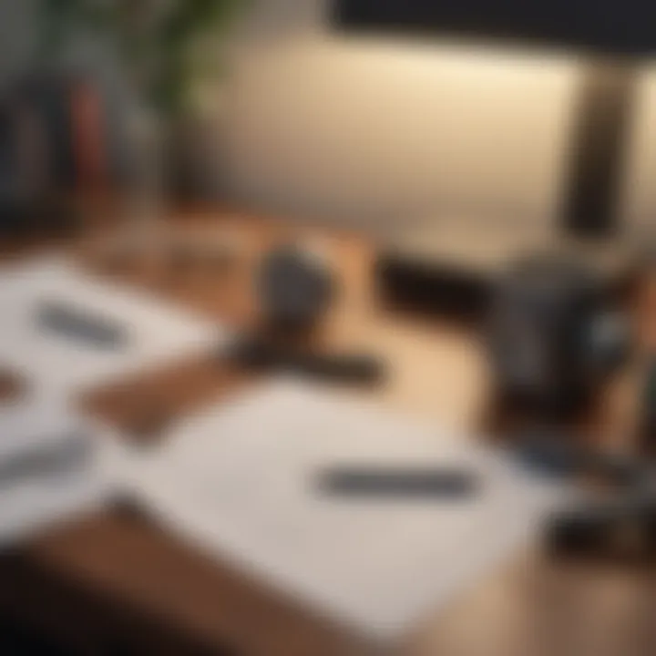 Cognitive therapy tools and notes on a desk