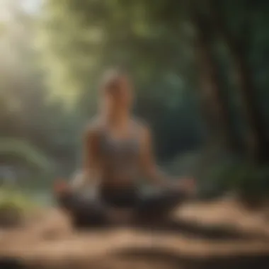 Embracing Mindfulness Through Meditation Meditation practice in a tranquil setting