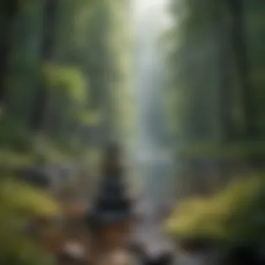 Finding Peace in Nature A serene landscape promoting tranquility