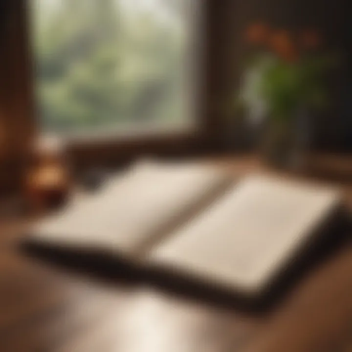 An open journal displaying handwritten entries of gratitude, illustrating the personal touch and reflection.