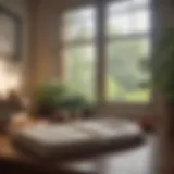 A serene writing space filled with natural light and soft colors, inspiring calm and focus.