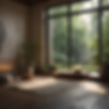 A Tranquil Meditation Space A tranquil meditation space filled with natural light