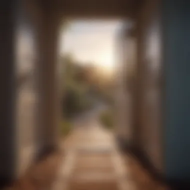 Pathway to Forgiveness An open door symbolizing new beginnings and forgiveness