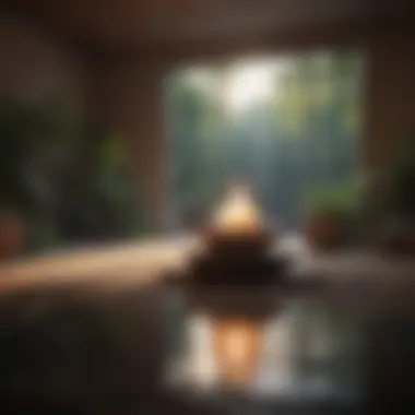Meditation Area for Mental Clarity A serene meditation space with calming elements
