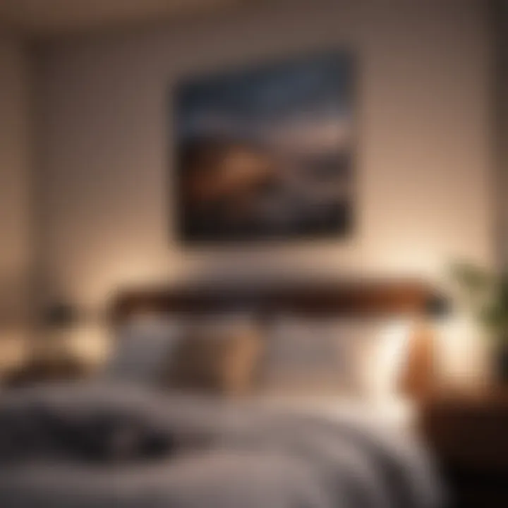 A peaceful bedroom setting promoting relaxation