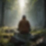 A serene landscape promoting mental peace