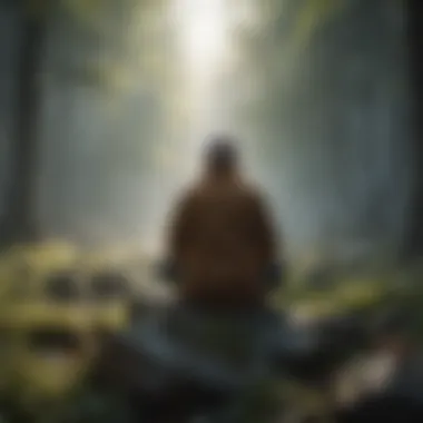 Finding Calm in Nature A serene landscape promoting mental peace