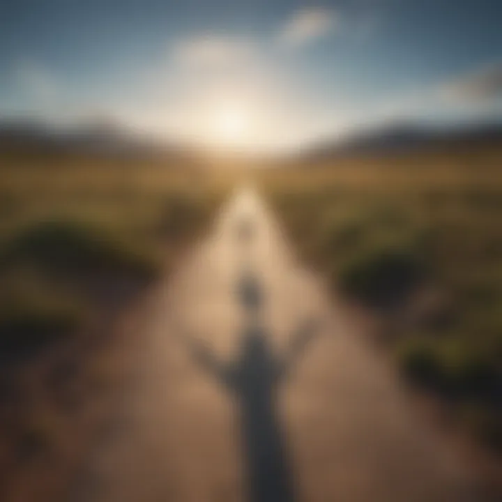 A conceptual graphic showing the journey from low self-esteem to confidence