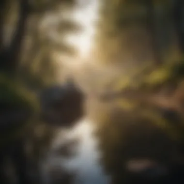 A serene landscape that symbolizes mindfulness and tranquility