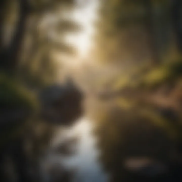 A serene landscape that symbolizes mindfulness and tranquility