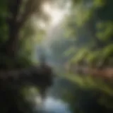 A serene landscape for meditation