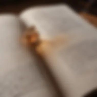 A close-up of an open book with motivational quotes