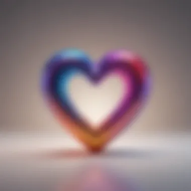 Heart of Love and Positivity A vibrant heart drawn with colors, representing love and positivity