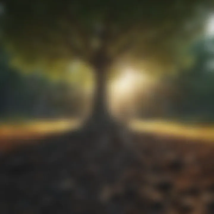 A vibrant tree symbolizing growth and emotional resilience