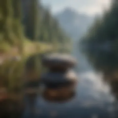 A serene landscape reflecting calmness and emotional balance