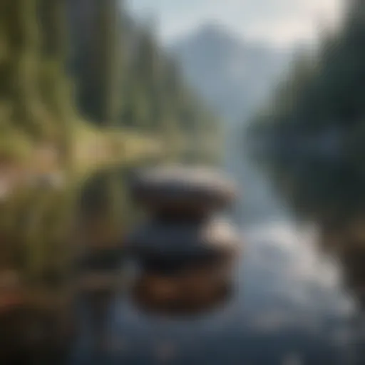 A serene landscape reflecting calmness and emotional balance